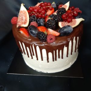 Dripcake vers rood fruit